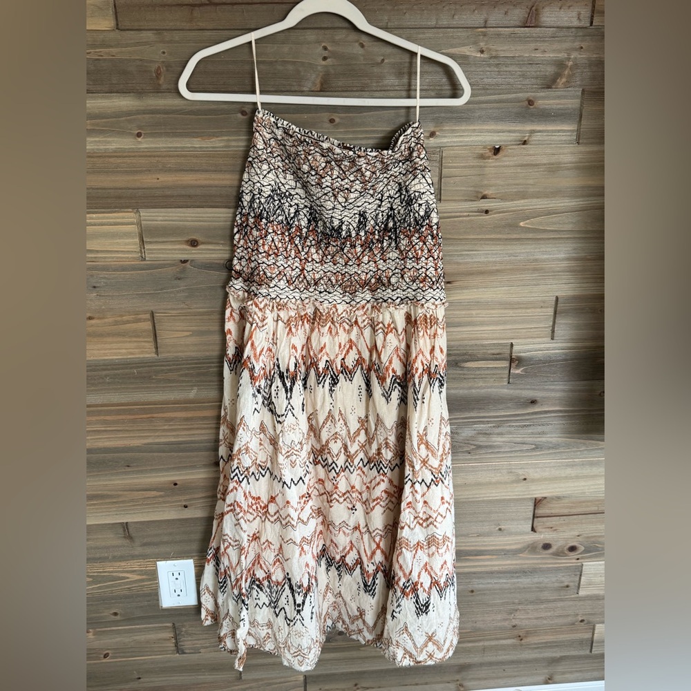 Bohemian Maxi Skirt with Tribal Print
